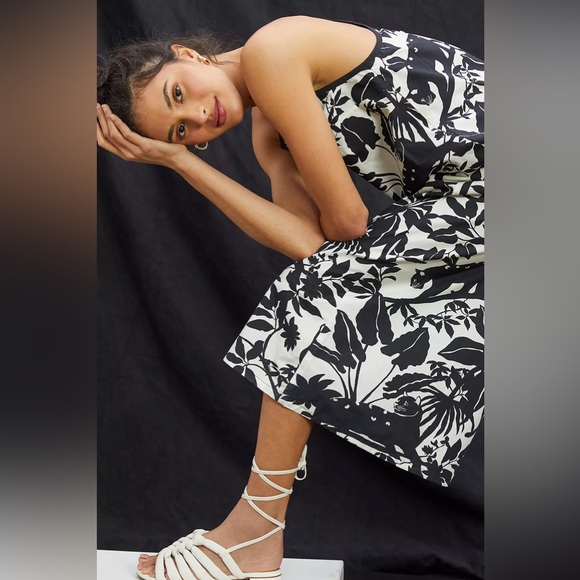 Anthropologie Maeve Chrysanthemum Wide-Leg Jumpsuit - Picture 4 of 5